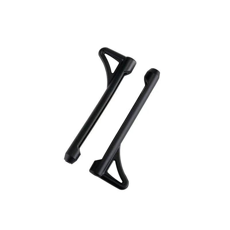 1 paar Silikon Gläser Ohr Haken Anti-aus Gläser Abdeckung unisex Runde Griffe Brillen Sport Ohr Haken Gläser Beine zubehör: Schwarz