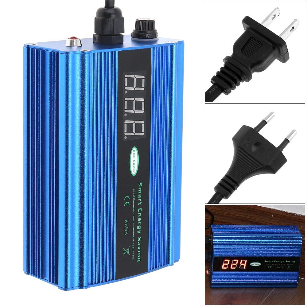 Intelligent Energy Saver 90-265V 50KW Power Electricity Saving Box EU/US Plug Factor Electricity Bill Killer Up To 35% for Home