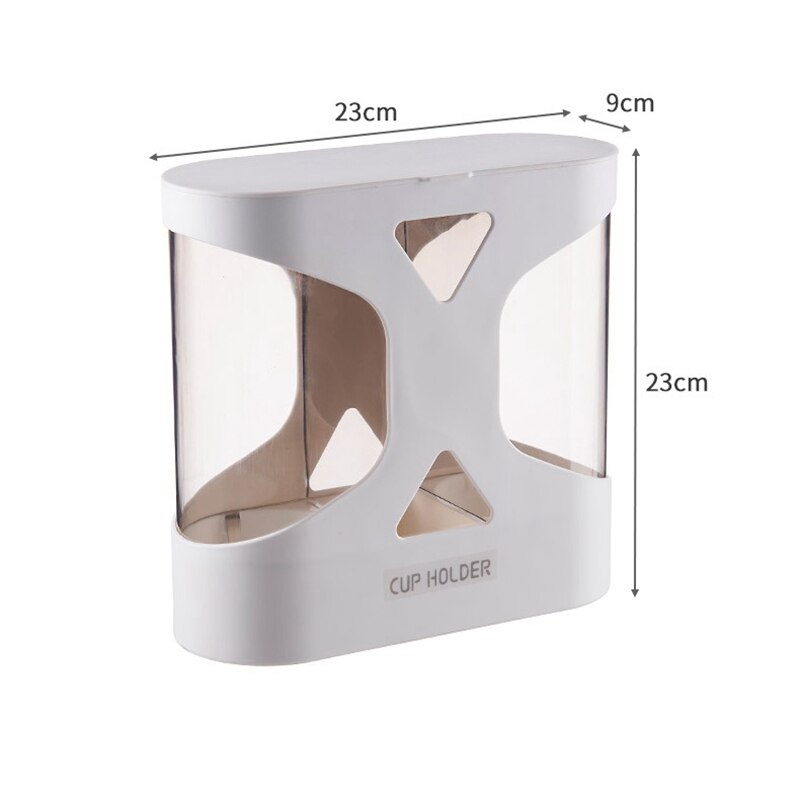 Wall Mount Disposable Paper Cup Coffee Cup Dispenser Cup Holder Straw Holder Automatic Cup Taker for Home
