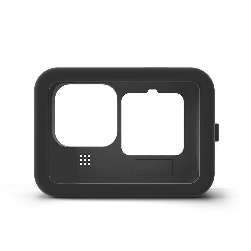 Siliconen hoesje voor gopro hero 9, zwarte beschermhoes, veiligheidshoes met polsbandje