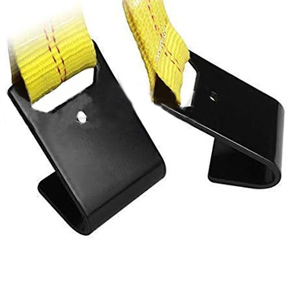 Sangle universelle pour chariot de remorquage de voiture, avec crochet plat, pour roues de voiture jaune, adaptée aux pneus de 14 à 19 pouces, charge de travail sûre de 3333 livres, 1 pièce