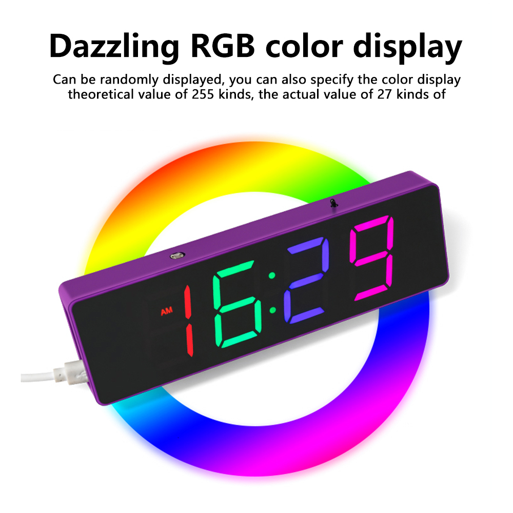 DIY Bausatz Elektronische Uhr LED Mikrocontroller Lözehn ÜSpund Praktische Ausbildung Produktion Bunte RGB Uhr verlieren Teile