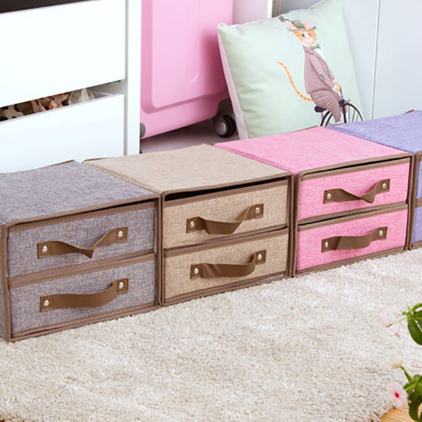 Bedroom Clothes Cabinet Folding Storage Box Wardrobe Socks Cloth Storage Drawers Organizer Underwear Divider Box Container