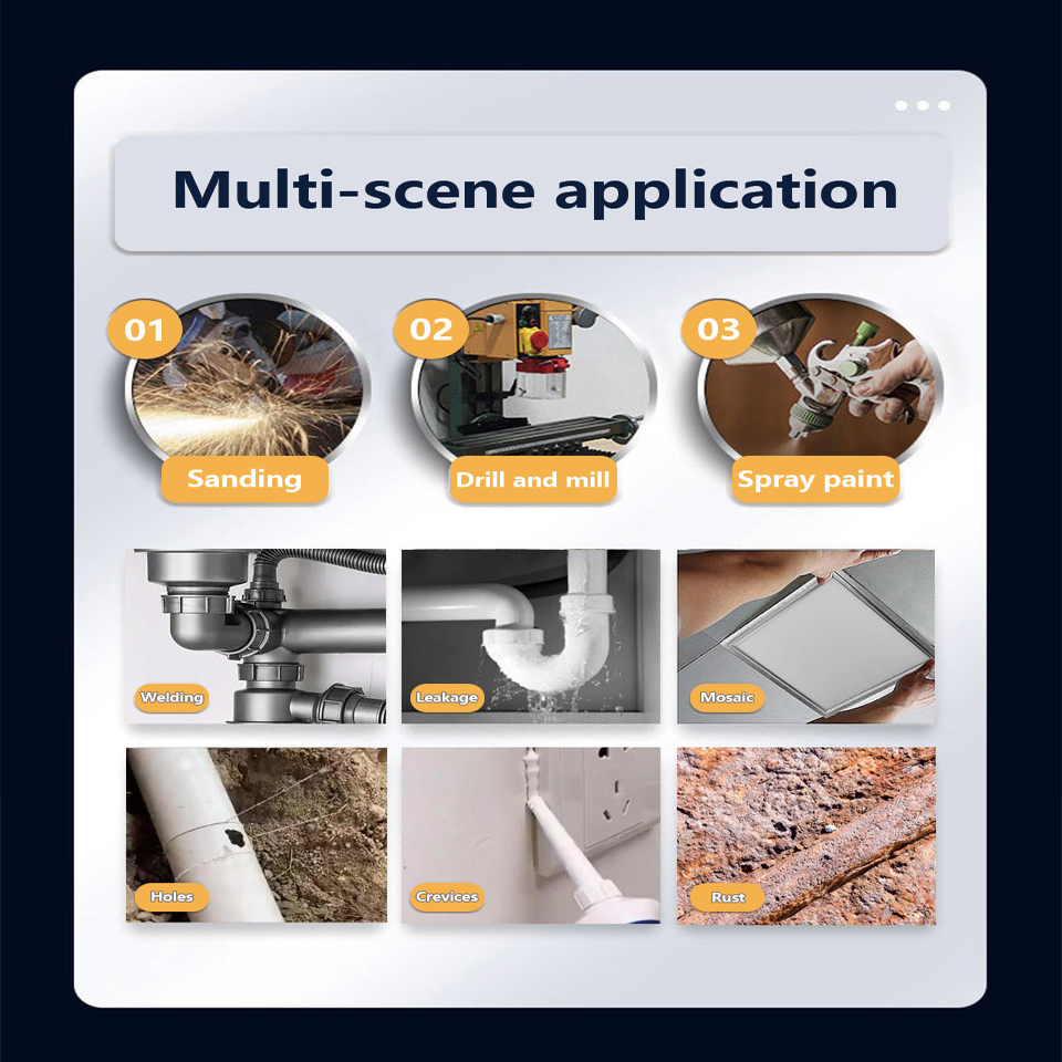 Colle de soudage à froid pour réparation du métal, scellant AB résistant à la chaleur, réparation du plastique magique à haute résistance, adhésif de moulage, résine époxy