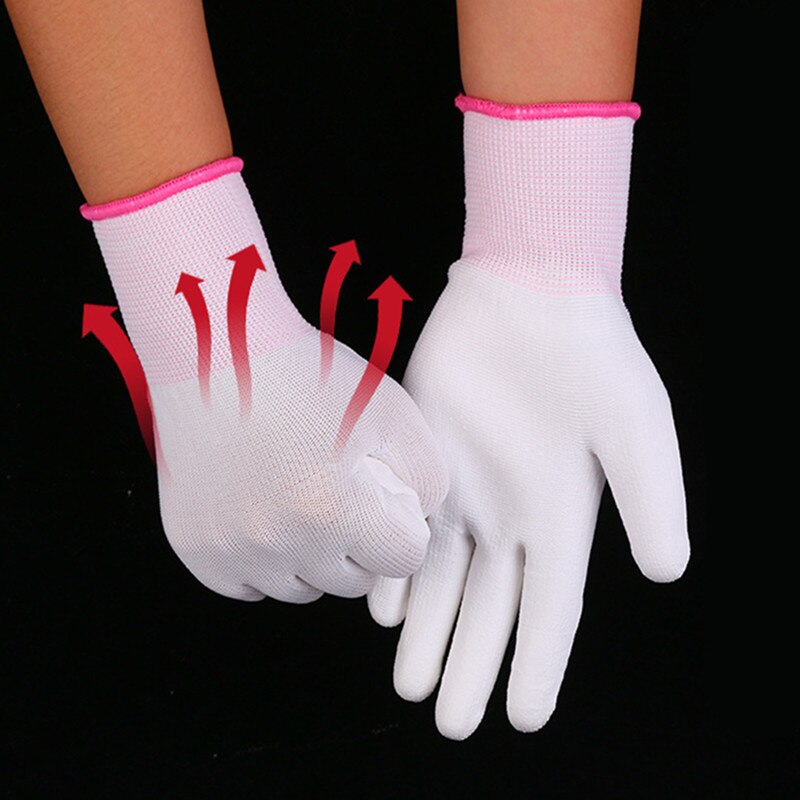 100 pairs Antistatische Handschoenen Anti Statische ESD Elektronische Werkhandschoenen pu gecoat vinger PC Antislip voor Vinger Bescherming