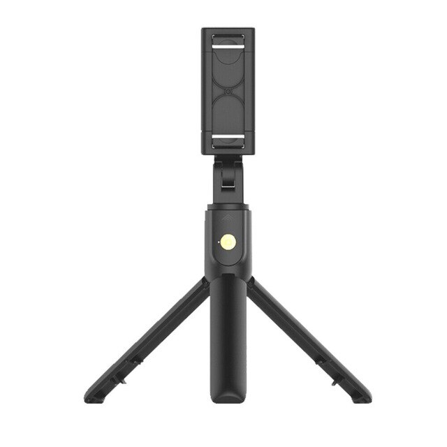 Langer, ausziehbarer selfie-stick mit stativ, fernbedienung und bluetooth-verbindung, passend für alle gängigen smartphones, praktischer, faltbarer selfie-stick.: Schwarz