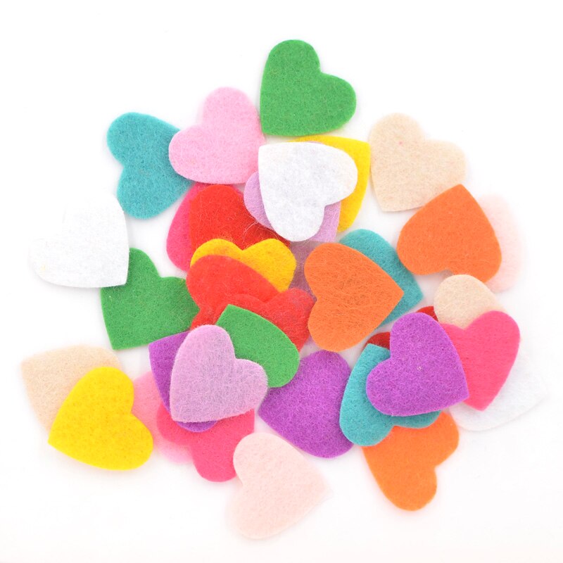 200 stks/partij Liefde Hart Geweven Stof Patches Voelde Scrapbooking Accessoires Applicaties voor Ambachten Kleding Naaibenodigdheden K90