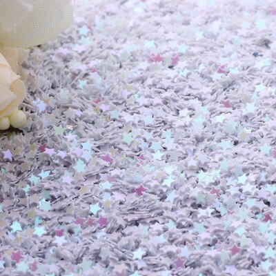 Pailetten 3mm Glitter Stars Sequins PVC Star Paillettes Sewing Craft DIY Scrapbooking Sequin Set Nail Art Confetti 10g: ab white