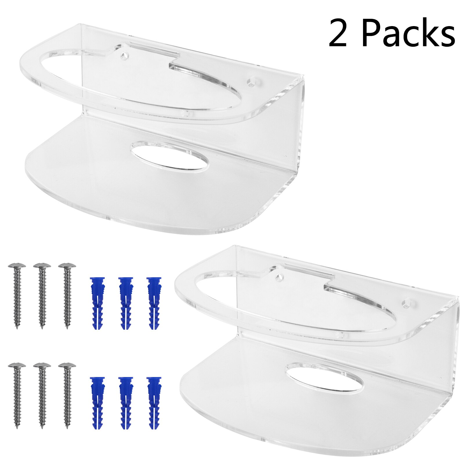 Wall Mount Voor Netgear Orbi Dual Band Mesh Wifi RBK351/RBK352/RBK353, wifi Router Plank Acryl Houder Beugel: 2 Packs