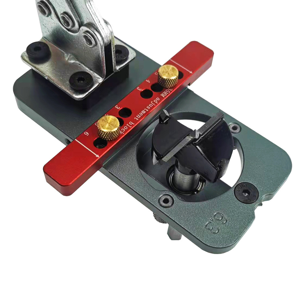 Concealed Hinge Jig and 26mm/35mm Hinge Hinge Boring Bit Woodworking Drilling Guide Locator for Face Frame Cabinet Cupboard Door