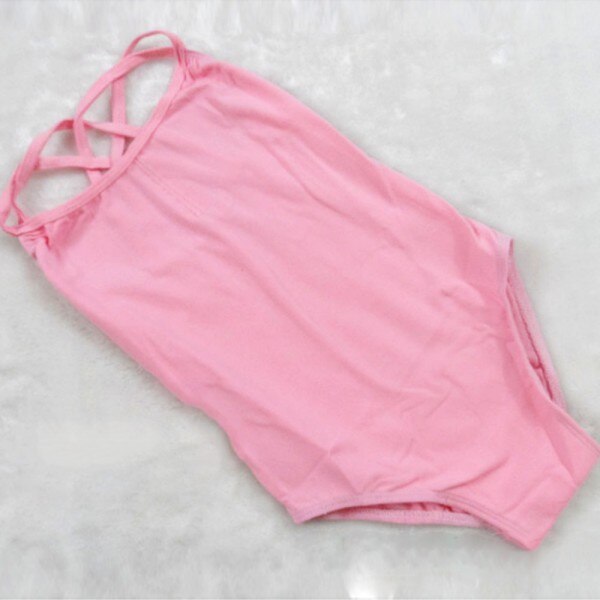 Girl Kid Sleeveless Dance Gymnastics Leotards Ballet Leotard Costume: Pink / XXL