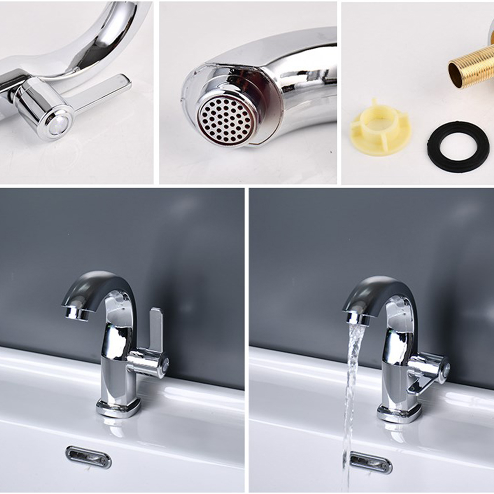 ABS Bathroom Basin Faucet Single Cold Water Tap Basin Sink Faucet Basin Sink Faucet Tap Accessories With Energy-saving Bubbler