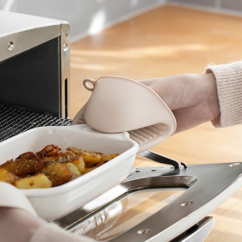 Mikroovn handsker luffer skridsikre gryder til bagning fingerløse vanter bbq anti skoldning gryde handsker køkken ovn luffer