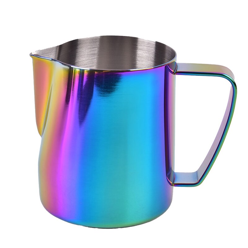 Milk Steaming & Frothing Pitcher Stainless Steel Non-Stick Milk Jug Pull Flower Cup For Coffee Cappuccino Latte Art