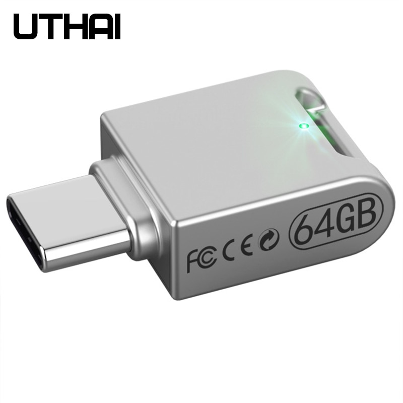 UTHAI C12 Type-C OTG USB3.0 Flash Drive USB-C Pen Drive Smart Telefoon Memory MINI Usb Stick 32GB 64G