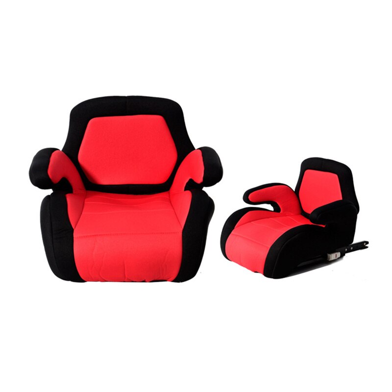 ALWAYSME ISOFIX Auto Sitz ErhöHenne Verdicken Sitzkissen Und Weich Basis Mit ISOFIX Gürtel verriegeln Für Auto, Stuhl: rot