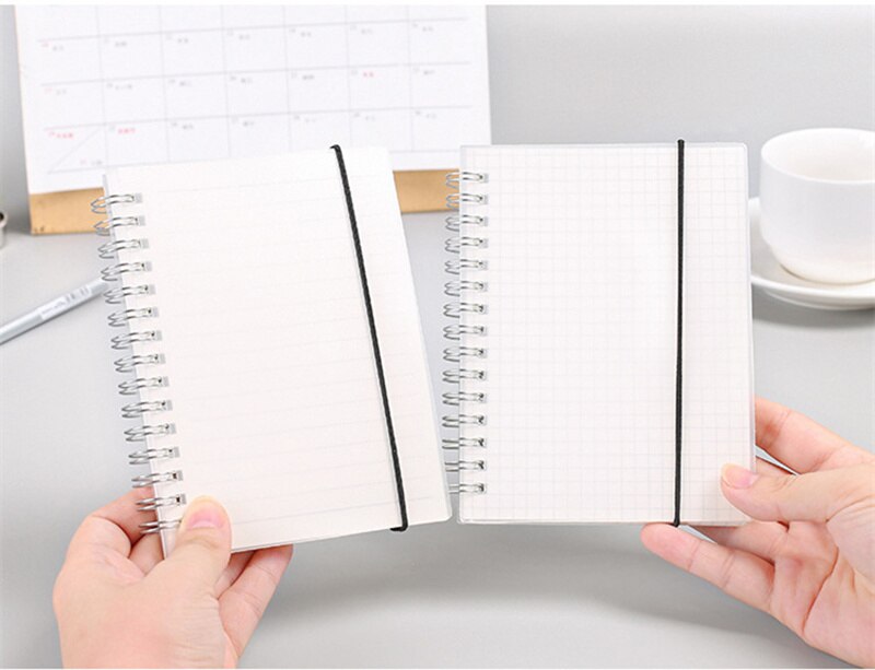 Journal A6 Notebook PP Grid Dotted Dot Blank Drawing Planner Agenda Book Time Management School Supplies Stationery