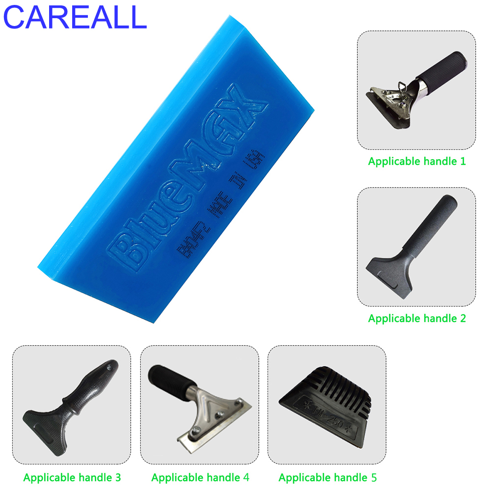 Careall blue max abzieher mit griff für vinylfolie, weiche gummibeschichtung, ppf-folie, auto-carbonfaser-montage, wasserwischerreiniger