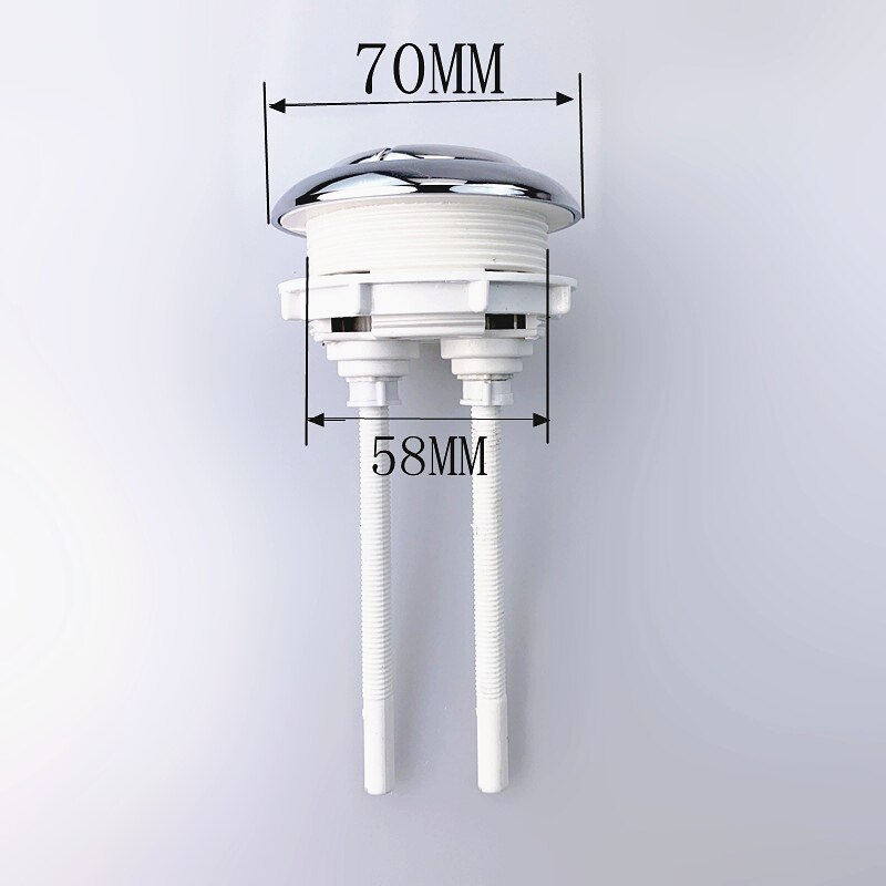 Bathroom Closestool Double Rod Press Push Button Toilet Seats Water Tank FLush Valve Switch Toilet Button 38 48 58mm,FL21014: L Toilet button