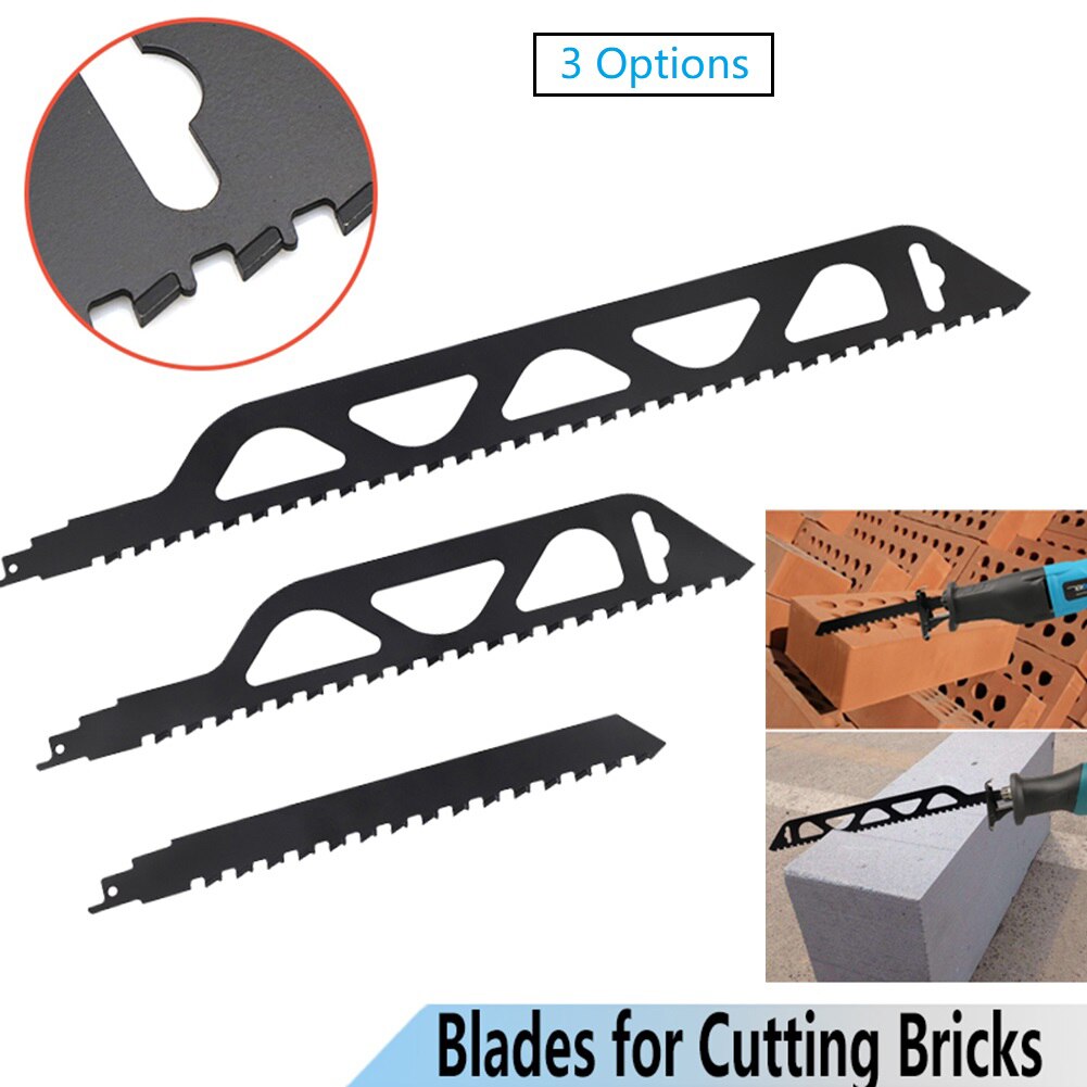 240/305/455mm Reciprocating Saw Blade Carbide Demolition Masonry Jigsaw Blade Cutting Brick Stone For Saber Saws