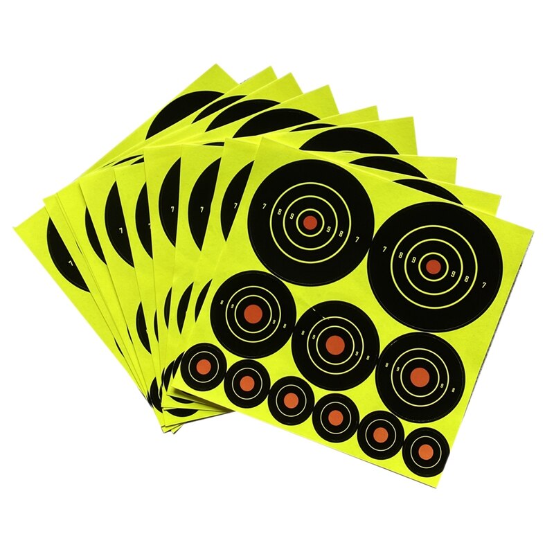 10Pcs Ploetert Doel Stickers Multi-Model Combinatie Lijm Reactiviteit Afvuren Doel: Default Title