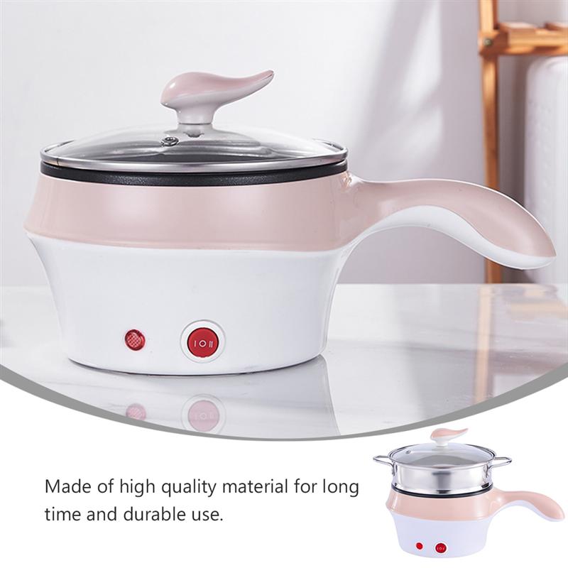 Doppel-schicht Kochen Topf Kleine Elektrische Topf Multifunktionale Dampf Topf Nicht-stick Suppentopf Dampfer Kochen Kessel für küche