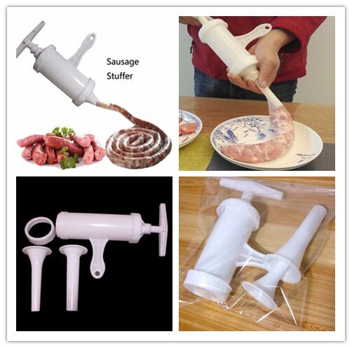 AA Manual Meat Sausage Machine Filler Stuffer Sausage Salami Maker And Funnel Hand