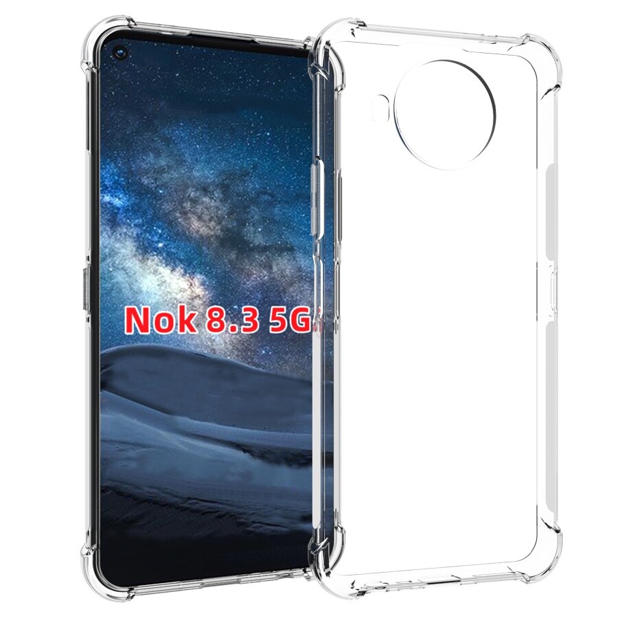 Carcasas transparentes para móvil para OnePlus Nord Case + Gel suave de cristal templado OnePlus Z/OnePlus 8 NORD 5G, funda de silicona transparente protectora
