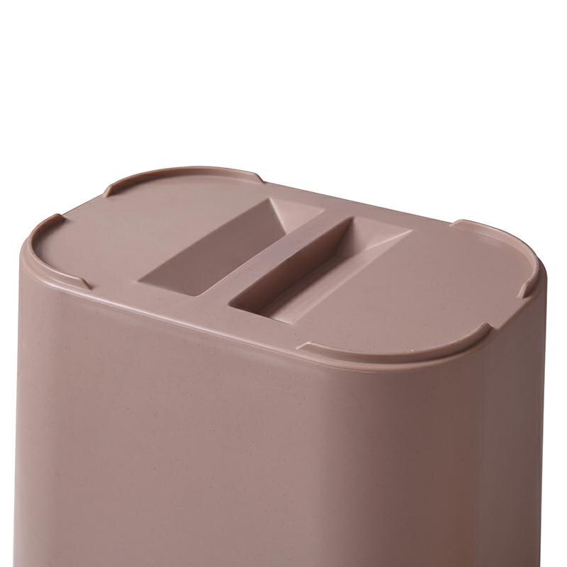 Kitchen Trash Can Recycle Bin Double Cover Trash Bin Household Dry And Wet Separation Waste Bin Rubbish Bin for Bathroom