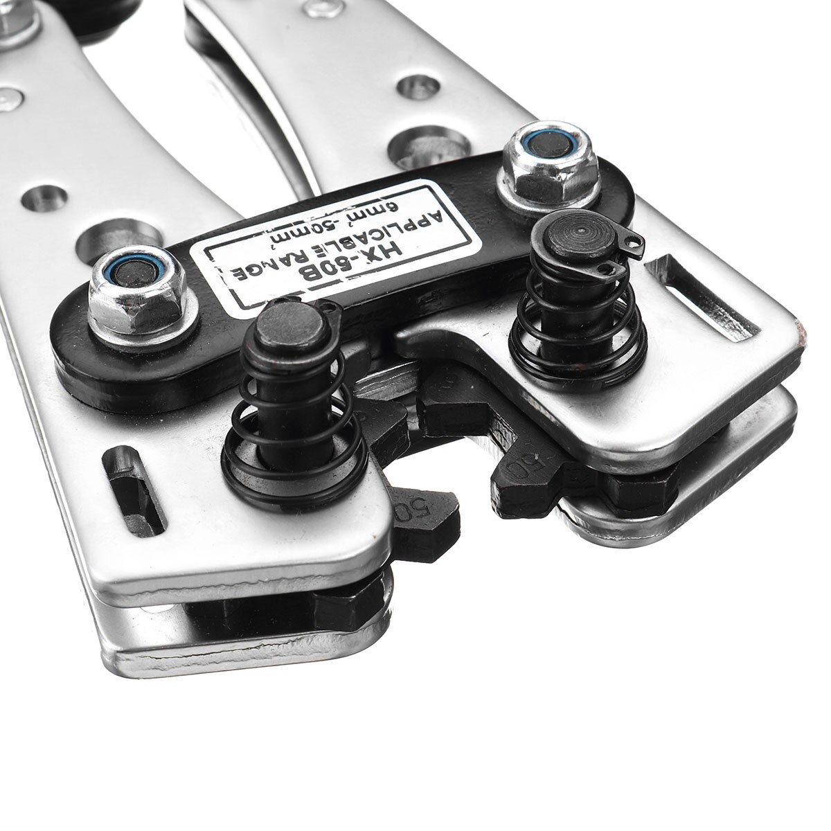 HX-50B 6-50mm^2 Crimp Tube Terminal Crimper Tool Battery Cable Lugs Pliers Hex Crimping Tool Cable Terminal Plier Hand Tools