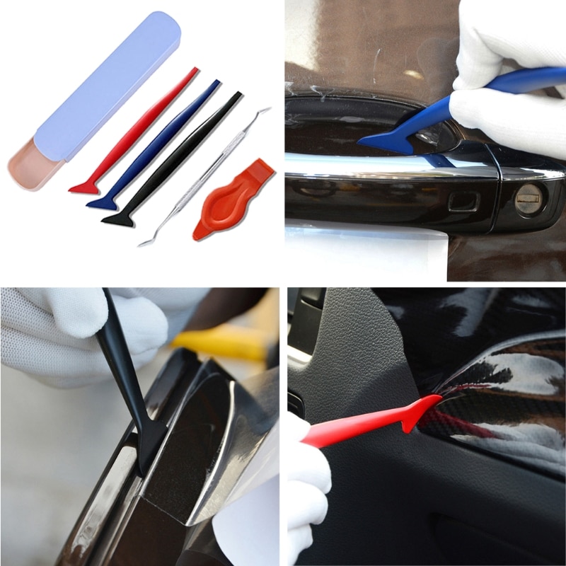 Auto Stickers Hardheid Wrap Vinyl Gereedschap Micro Zuigmond Schraper Auto Micro Schraper 094D