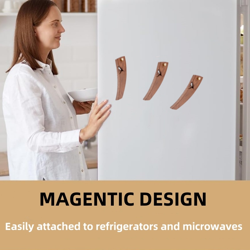 Herramienta de puntuación de masa de lame de pan de madera magnética, herramienta de puntuación de lame de levadura hecha a mano, herramienta de puntuación de pan, horneado de pan casero, doug