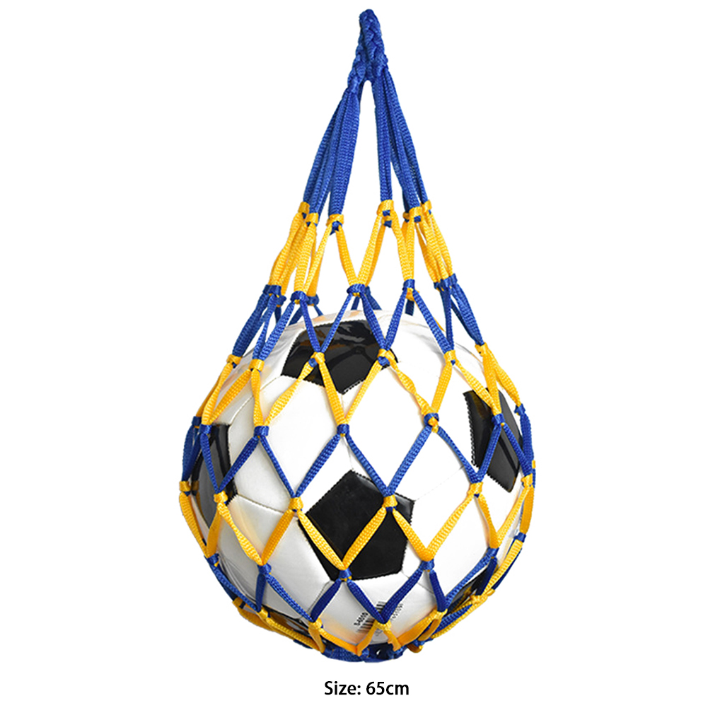 Professionele Basketbal Nylon Netto Tas Multi-Use Sport Bal Draagbare Mesh Opslag Netwerk Tassen Voor Volleybal Voetbal Voetbal: WHITE