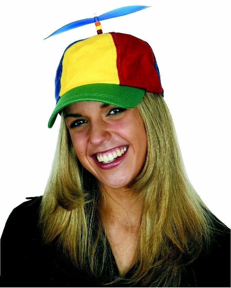 Bonnet d'hélice pour adulte, chapeau de Clown, Costume d'hélicoptère de Baseball, casquette de balle