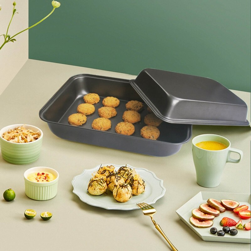 Bakewares Nonstick Cookie Sheet Baking Trays Baking Sheet Dishwasher Safe Non-Toxic Carbon Steel Material 3 Sizes Choose