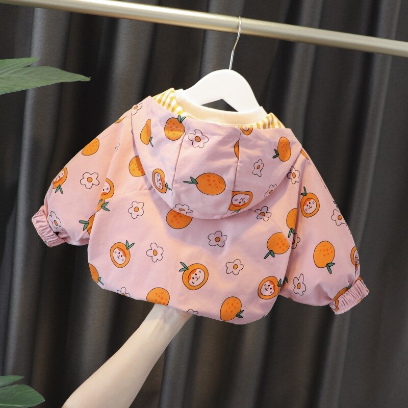 Herfst Baby Boy Kids Kleding Sets Cartoon Oranje Print Bovenkleding Kinderkleding Kinderen Jas Outfits Tops