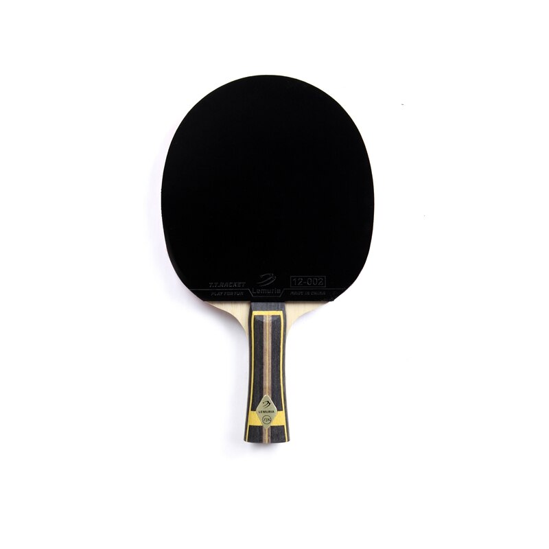 Lemuria ZJK Super ZLC Table Tennis Blade Glued With Pimples In Rubber Offensive Ping Pong Bat 4 Free: FL Handle