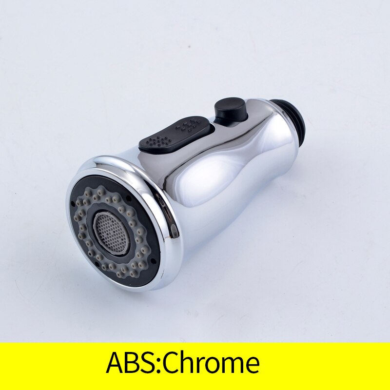 ABS Kitchen Tap Pull Out Parts Kitchen Faucet Replacement Parts Faucet Accessorie Spouts Kitchen Faucet Nozzle,Small shower head: Chrome(ABS)