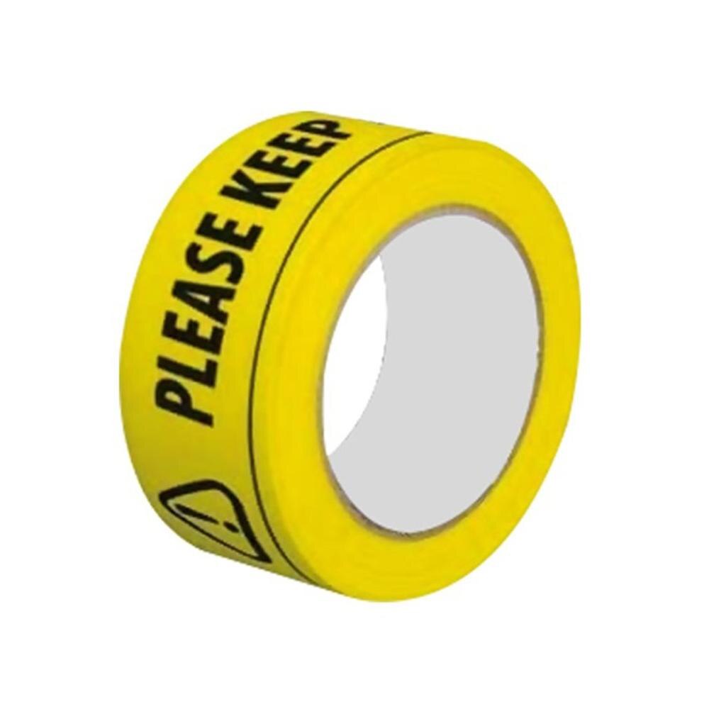 1/Roll 33 MX48Mm safety Warning Sticker Danger Caution Remind Social Distancing Tape Work Safety Adhesive Tapes For Store School