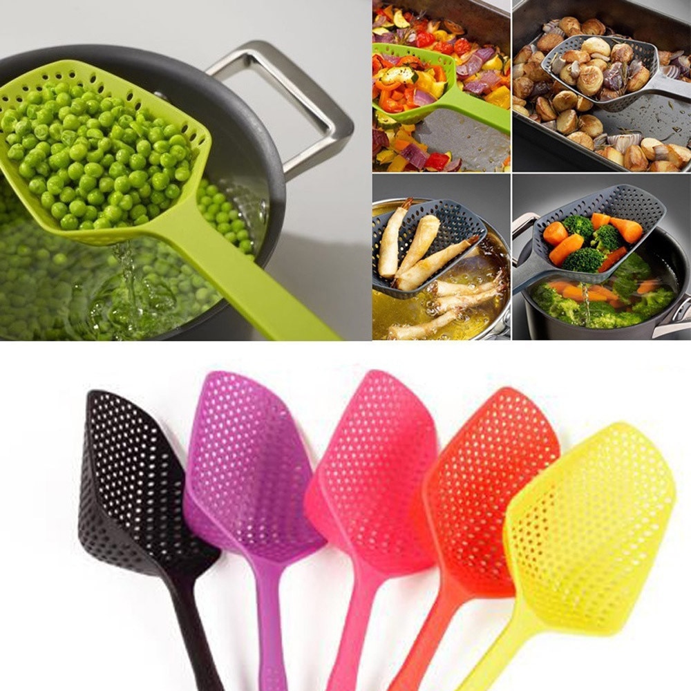 Accesorios de cocina pala vegetales cuchara colador agua goteando pala utensilios de cocina artículo de mercancías
