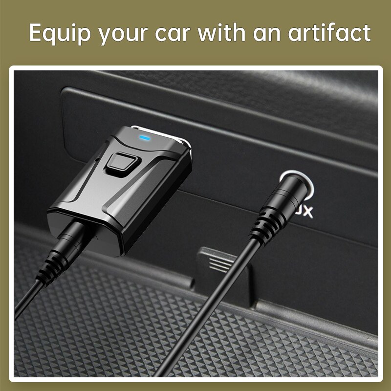 4 In 1 Bluetooth 5.0 Audio Receiver Transmitter 3.5mm Jack Earphone Wireless Adapter Bluetooth Aux Audio Music Transmitter