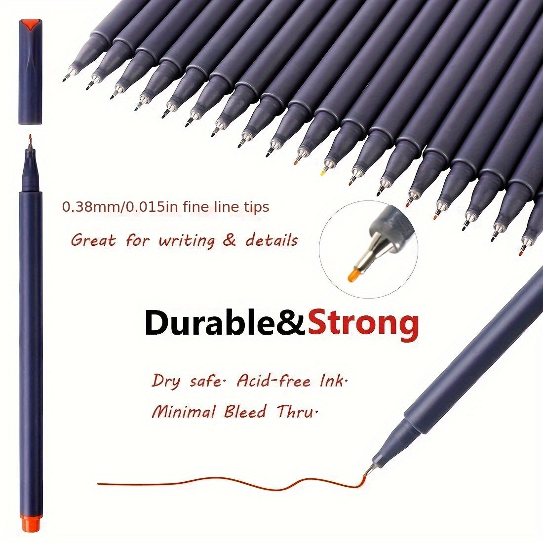 12-100 stücke Bunte Linie Zeichnung Stift Set Micro Spitze Fineliner Stift Zeichnung Malerei Skizze Feine Kunst Marker Büro schule Schreibwaren