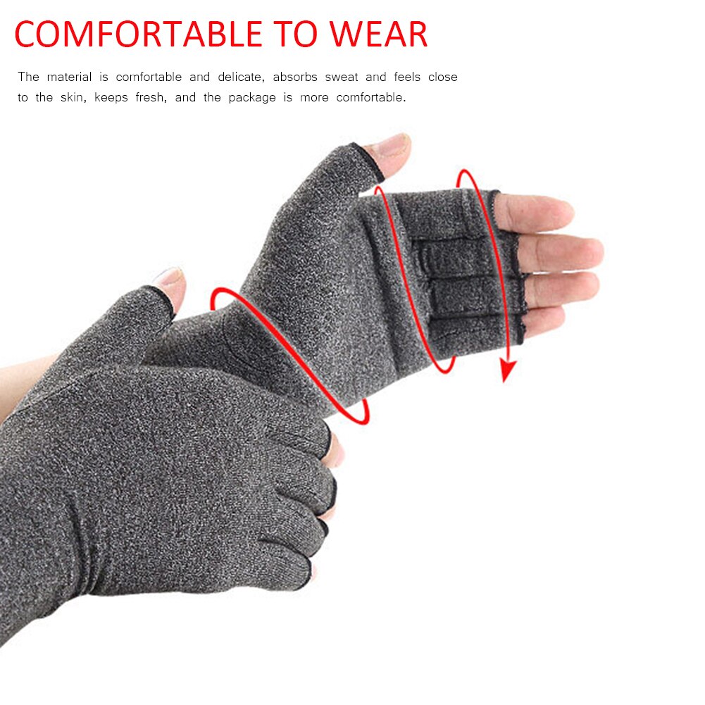 1 par kompression gigt handsker touch screen anti gigt terapi handsker smerte smerter led lindring vinter varmt armbånd