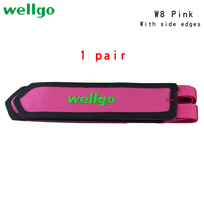 1 paar Wellgo Nylon Fahrrad Pedal Riemen Kappe Clip Gurt Gürtel Berg Rennrad Pedal Band Fest Ausrüstung Radfahren Pedal Gurt: Weiß