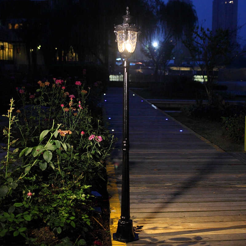 (H≈1.8M)Garden light outdoor waterproof garden landscape light high pole street light villa community road lawn park light