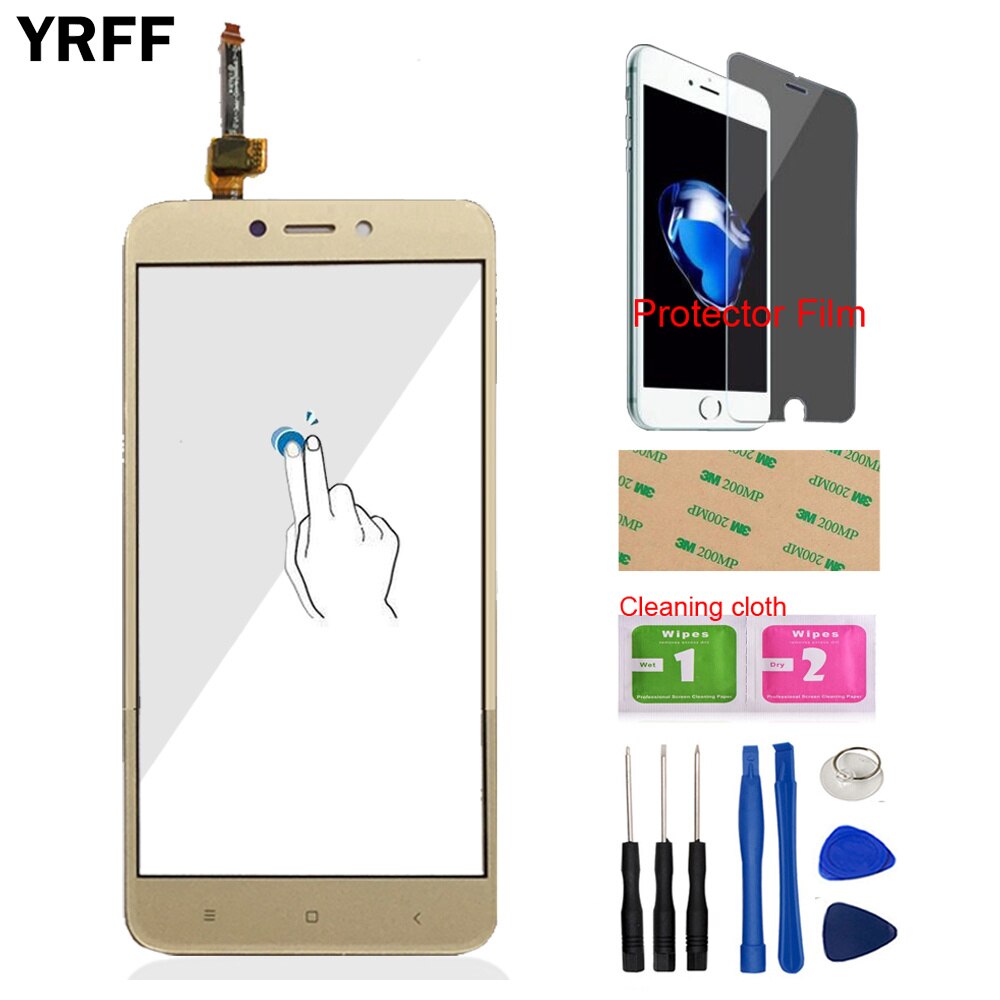 Touch Screen Voor Glas Voor Xiaomi Redmi 4X Redmi4X Touch Screen Digitizer Panel Glas Sensor 5.0 ''Mobiele Telefoon Protector film