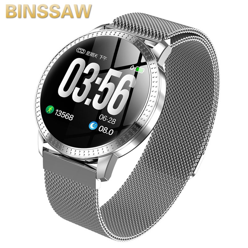 BINSSAW Luxury SmartWatch IP67 Waterproof Heart Rate Monitor Blood Pressure Fitness Tracker Men Women Smartwatch For IOS Android