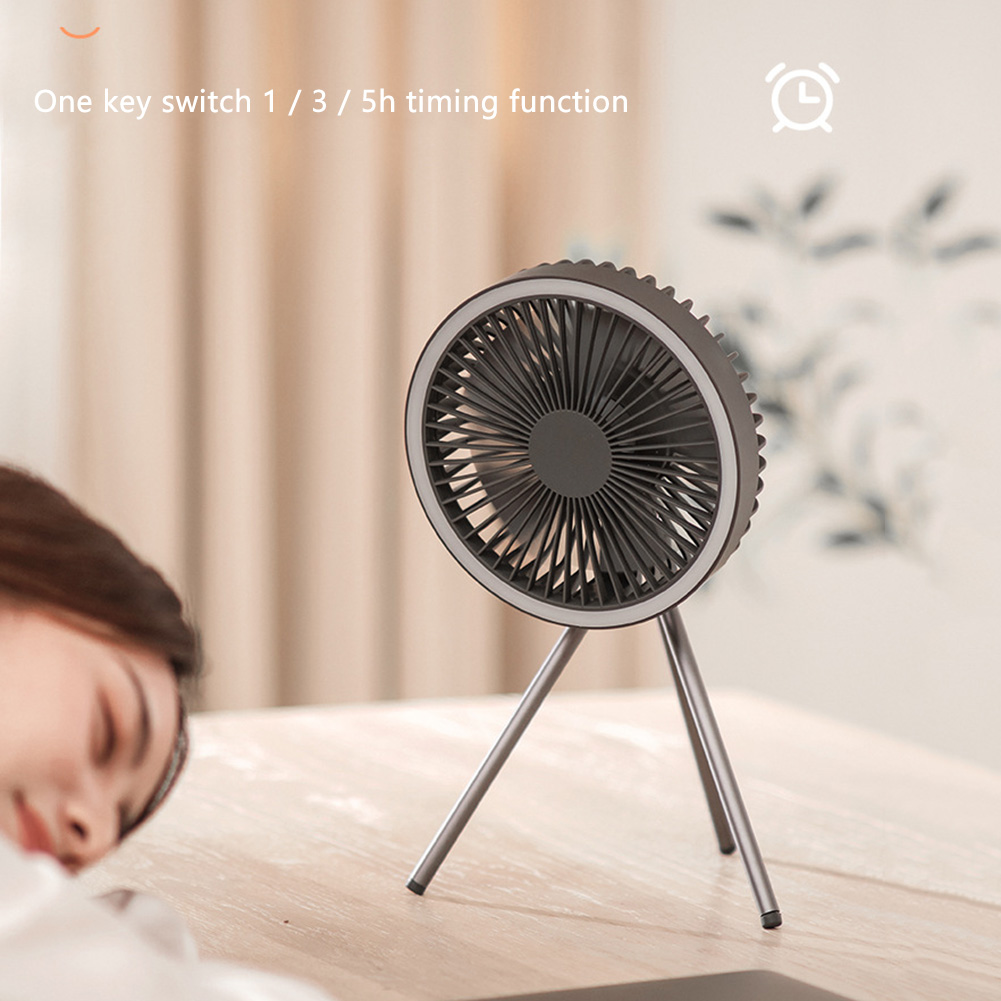 Wielofunkcyjne urządzenia domowe USB wymagalny biurko stojak trójnóg wentylator chłodzący z lampką nocną na wolnym powietrzu kemping wentylator sufitowy