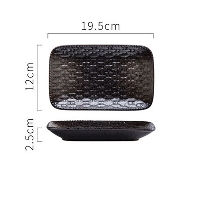 Eecamail japansk stil keramisk servise sushi tallerken tallerken sashimi tallerken brød tallerken lang tallerken kald tallerken: Stil en liten