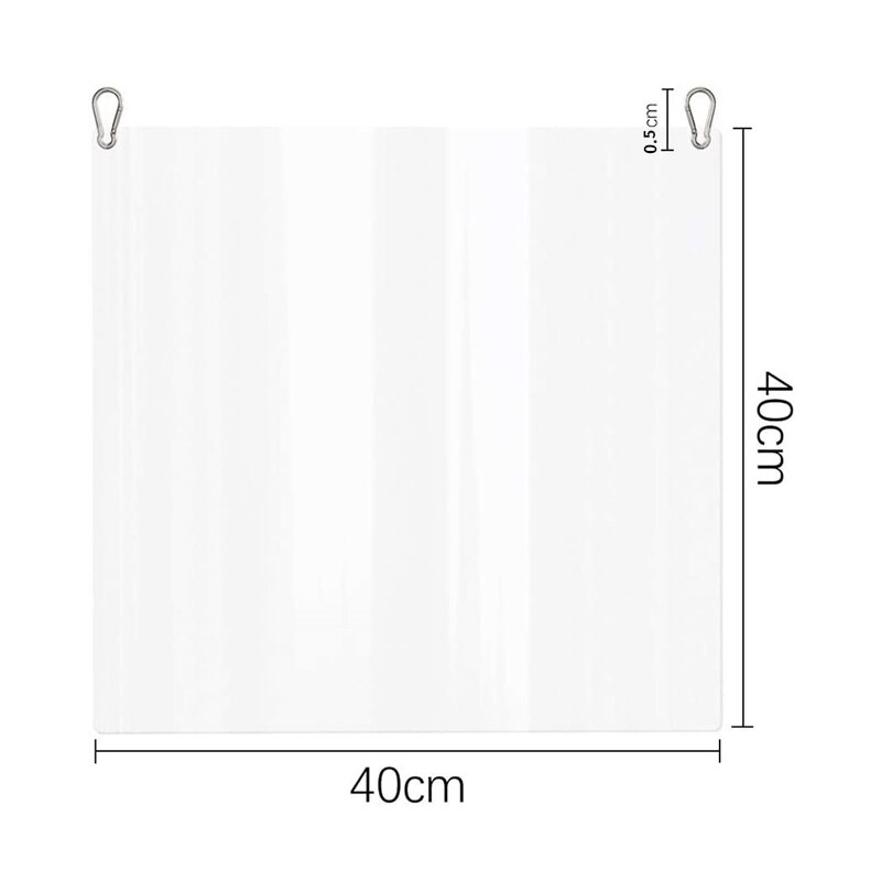 15.7 inch Hanging Sneeze Guard Clear Acrylic Countertop Barrier Thickness Plexiglass for Retail Stores Cashier